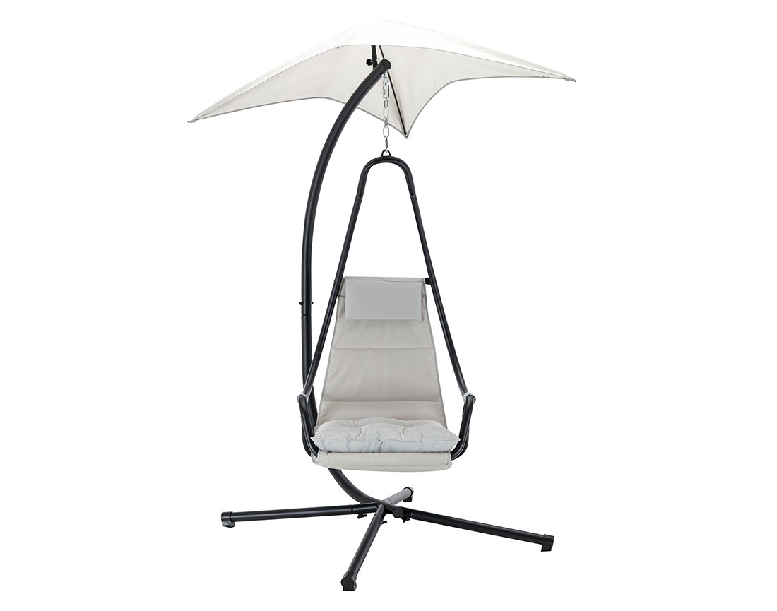 Fauteuil suspendu avec pare-soleil en tissu Cozumel