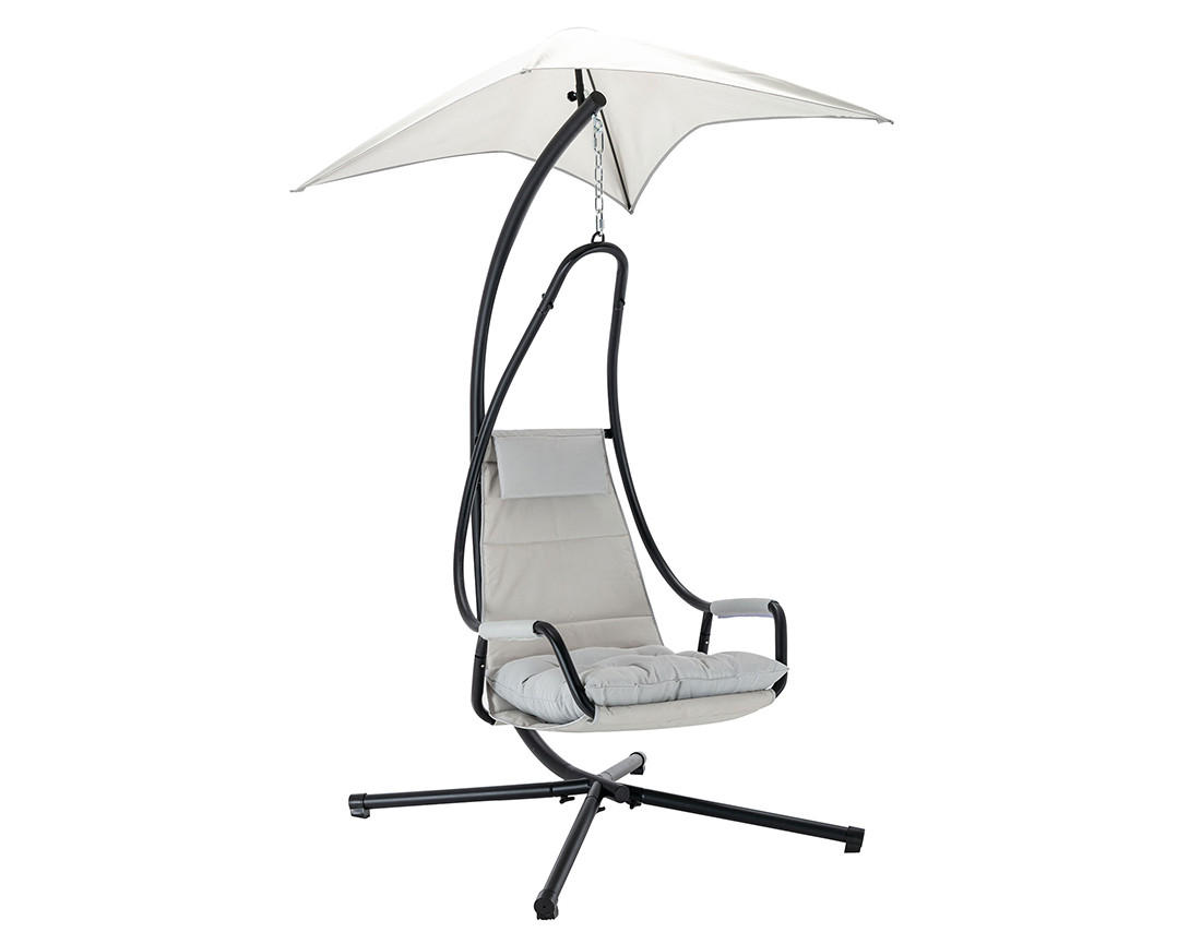 Fauteuil suspendu avec pare-soleil en tissu Cozumel