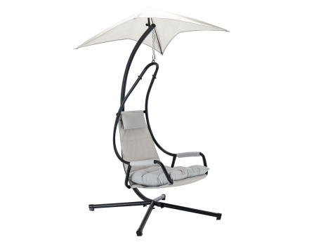 Fauteuil suspendu avec pare-soleil en tissu Cozumel
