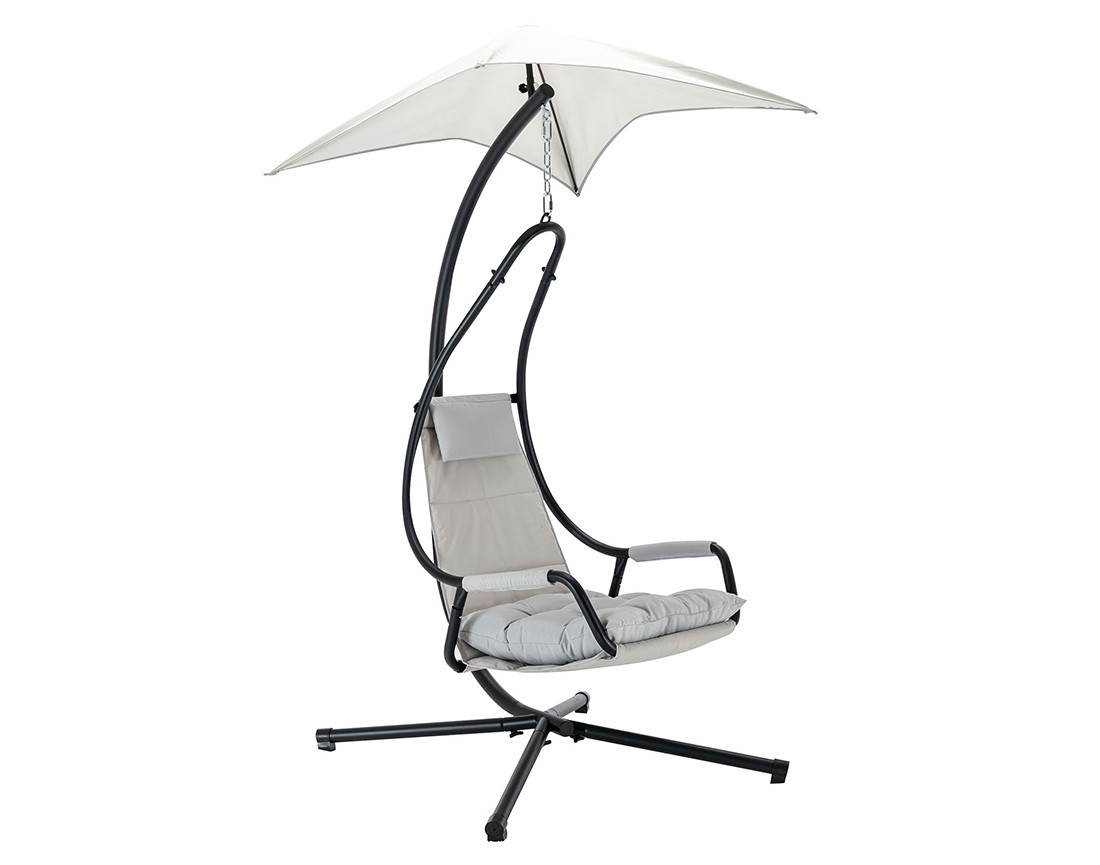 Fauteuil suspendu avec pare-soleil en tissu Cozumel