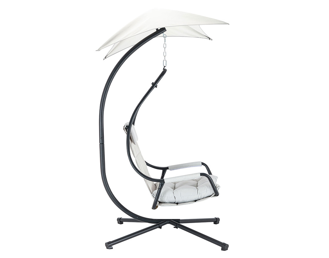 Fauteuil suspendu avec pare-soleil en tissu Cozumel