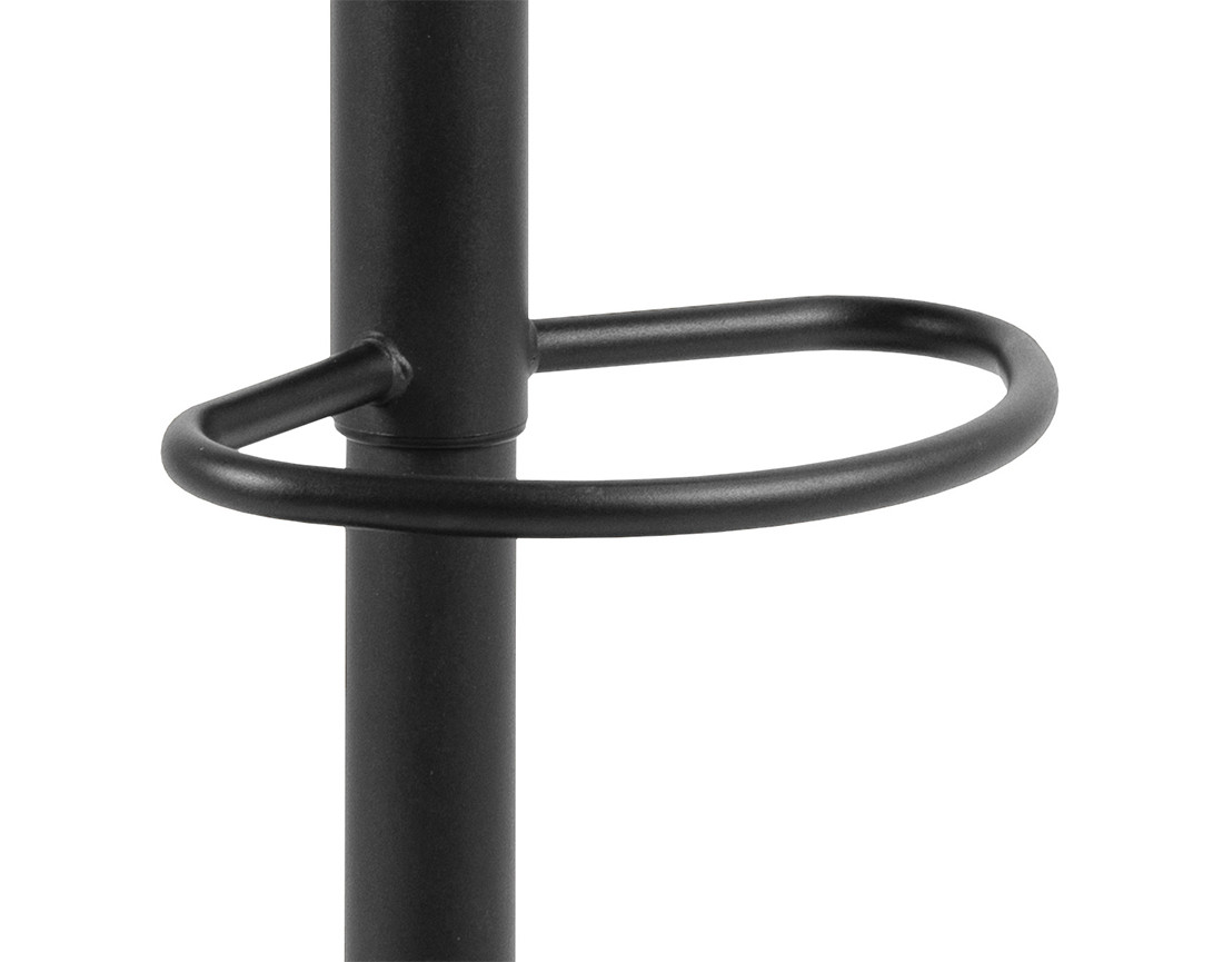 Alora - lot de 2 tabourets - ajustables et pivotants - en tissu texturé et suédine - gris anthracite