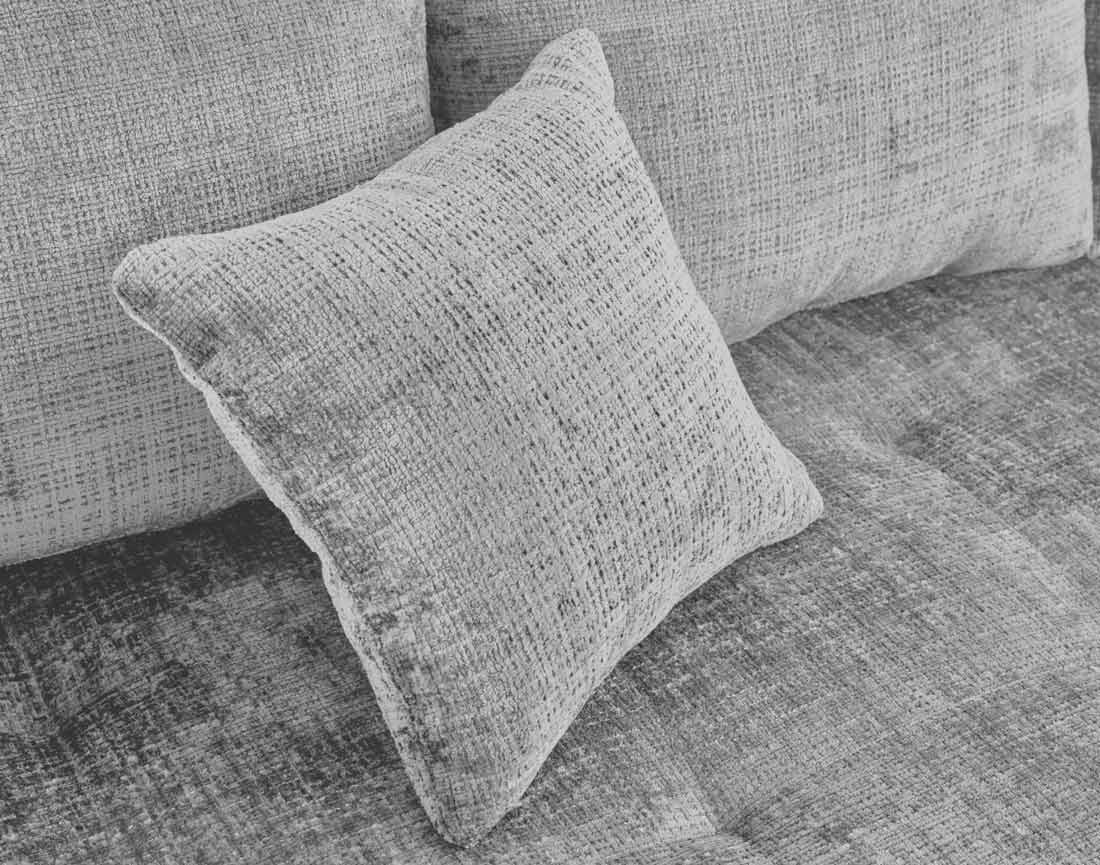 Canapé d'angle gauche 4 places en velours texturé Rune