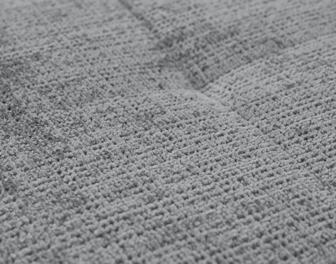 Canapé panoramique d'angle gauche 7 places en velours texturé Rune