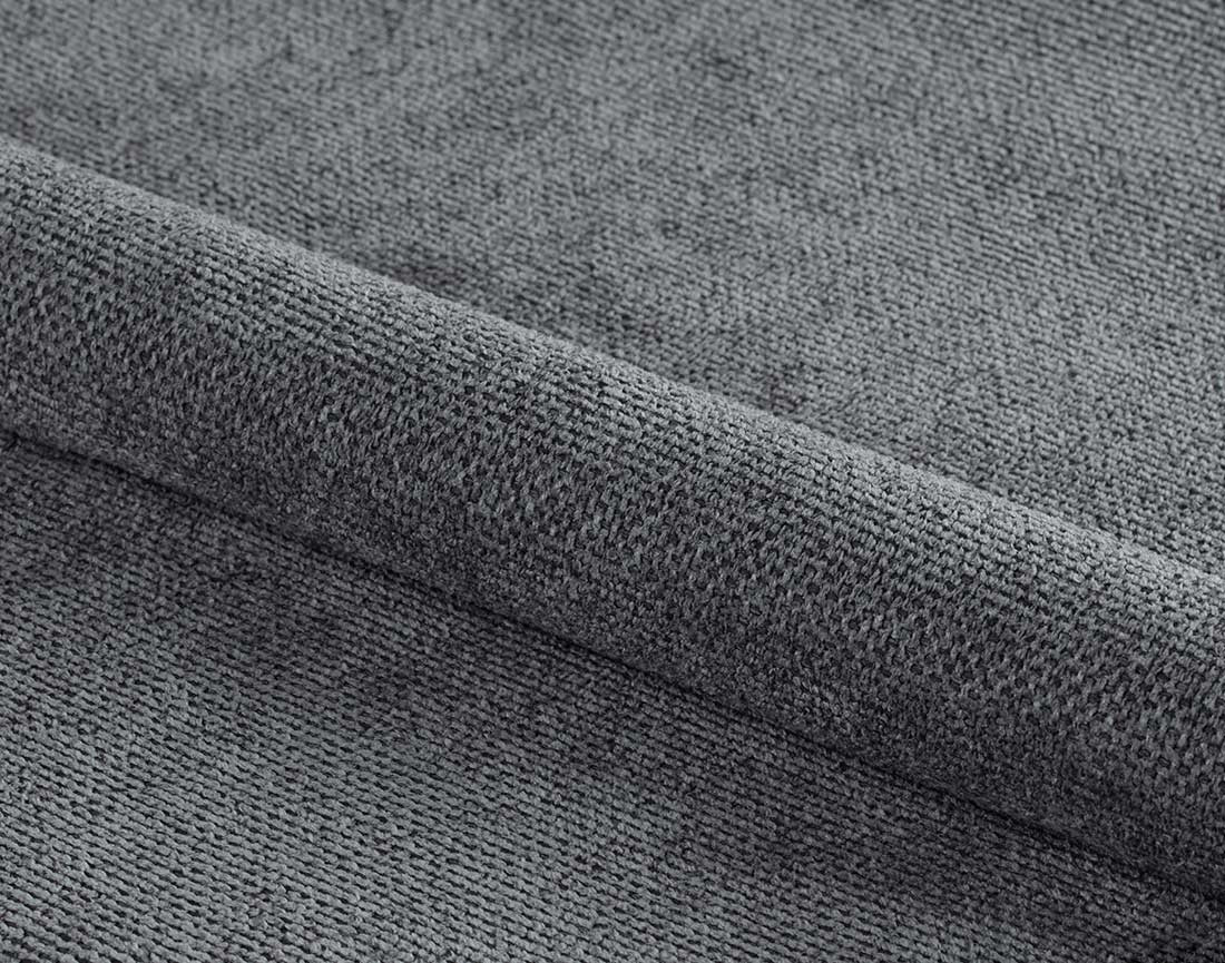 Lot de 2 chaises pivotantes pieds en acier en tissu chenille Juno