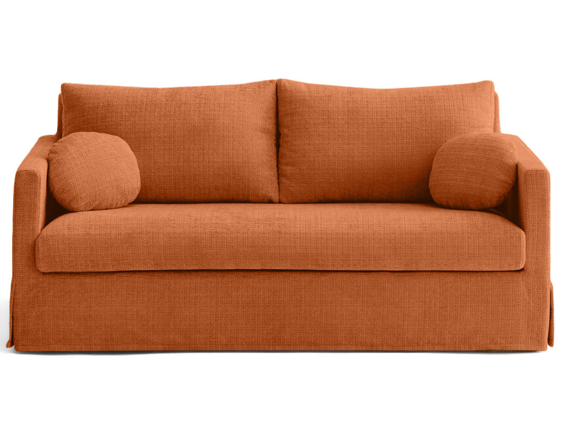 Housse en velours texturé pour canapé 3 places Serena