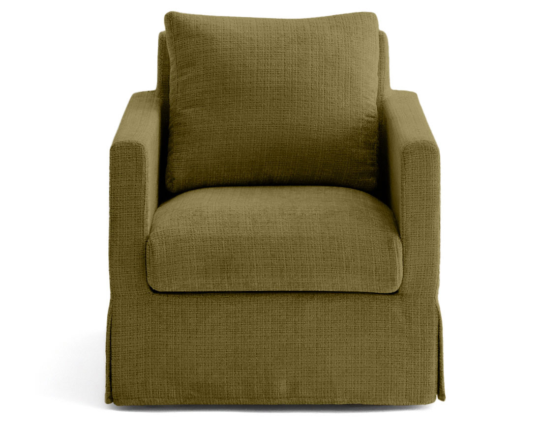 Housse en velours texturé pour fauteuil Serena