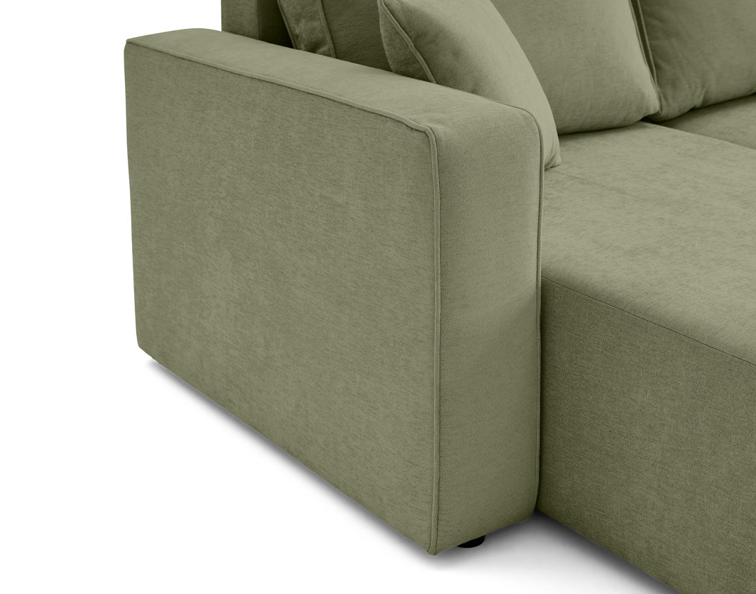 Canapé panoramique 7 places - convertible avec coffre - Topaze