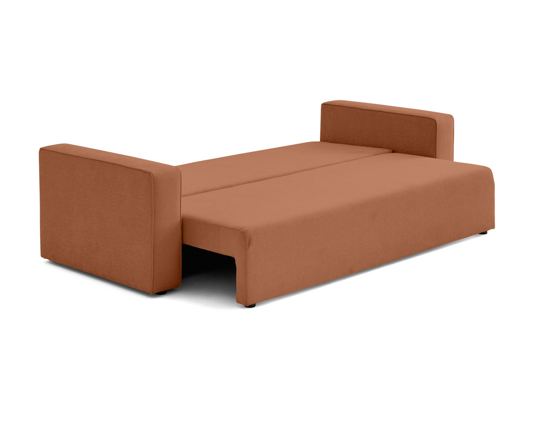 Canapé 3 places - convertible avec coffre - en tissu - Topaze