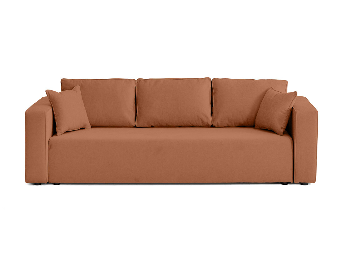 Canapé 3 places - convertible avec coffre - en tissu - Topaze