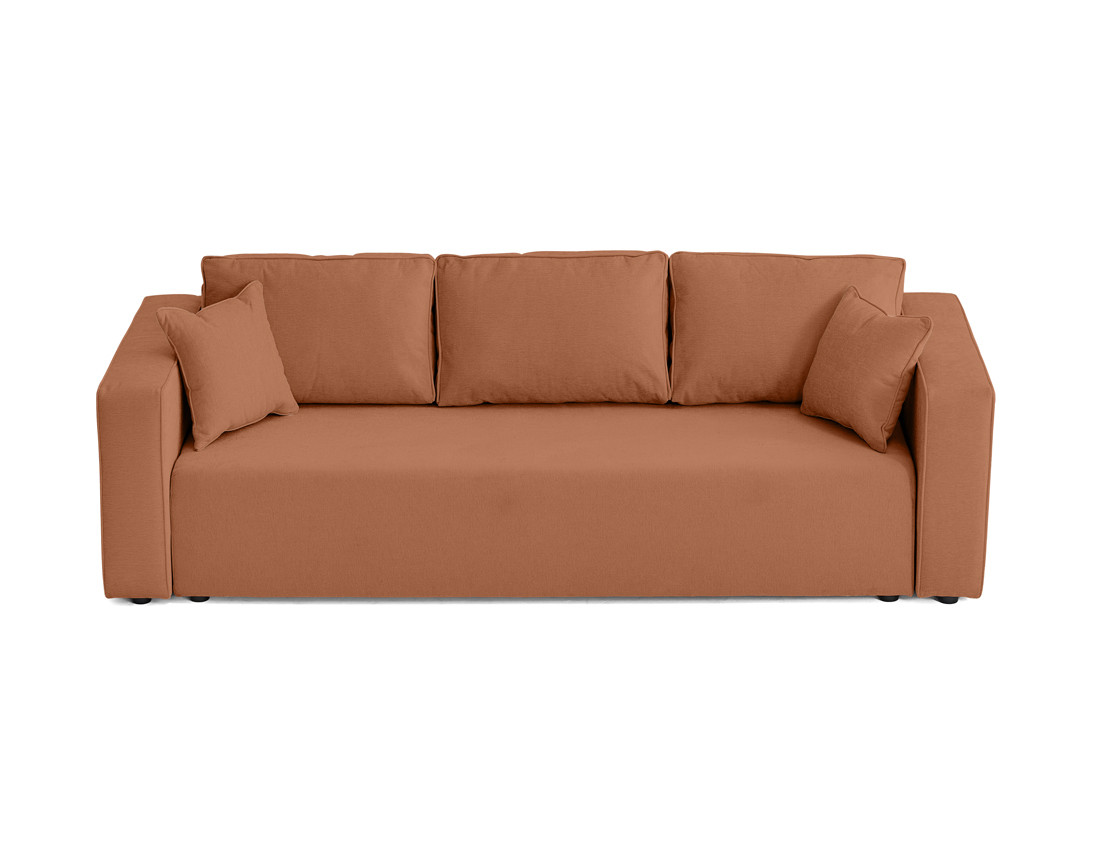 Canapé 3 places - convertible avec coffre - en tissu - Topaze