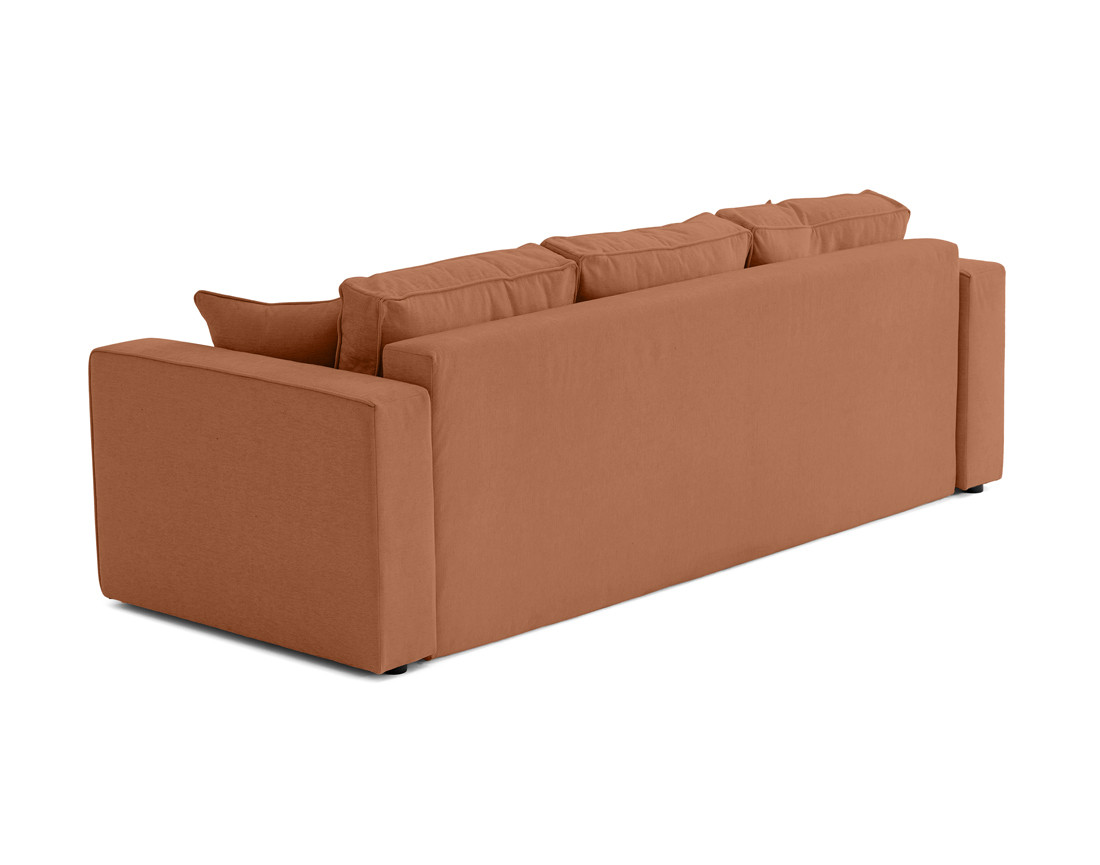 Canapé 3 places - convertible avec coffre - en tissu - Topaze