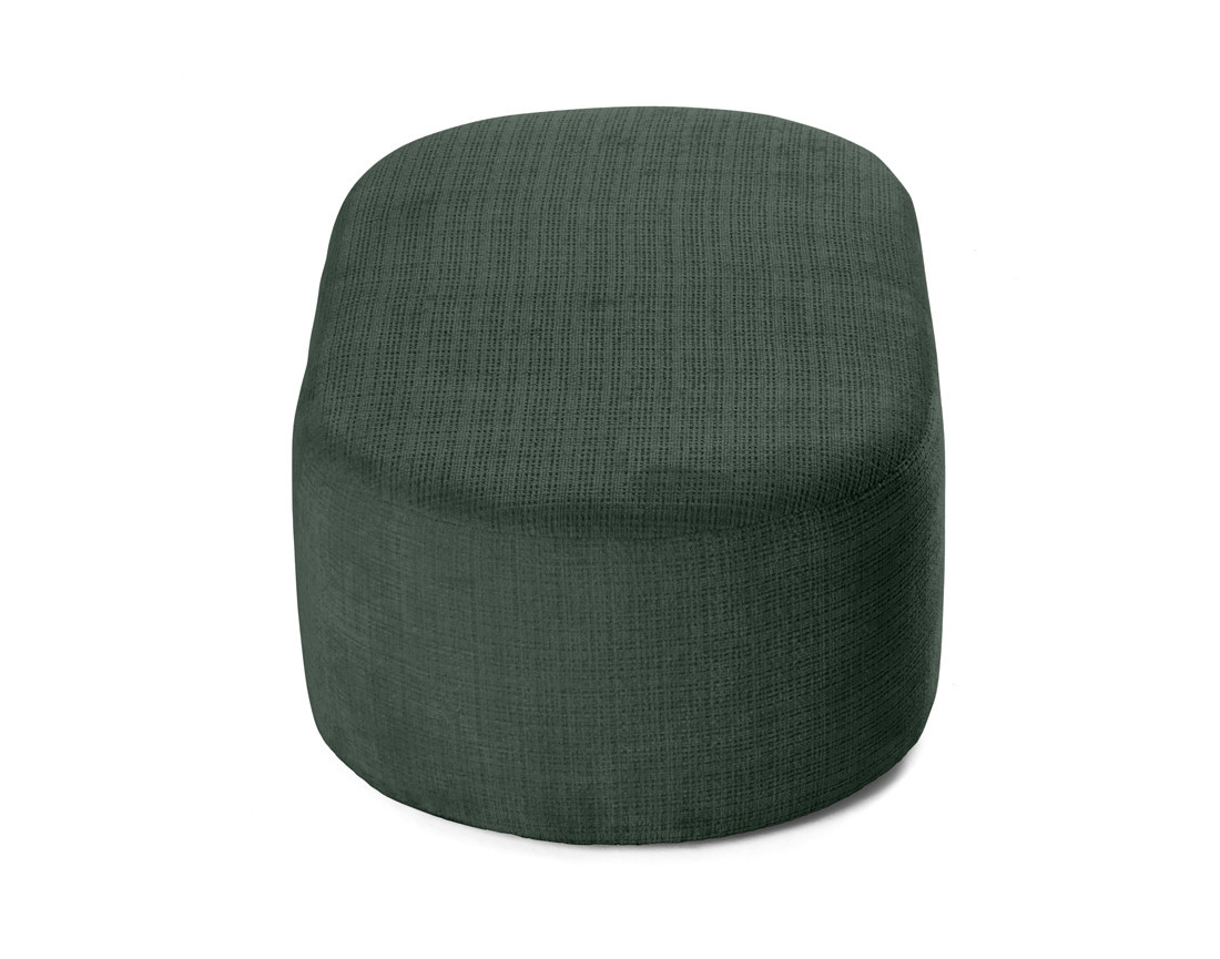 Pouf en velours texturé Miro