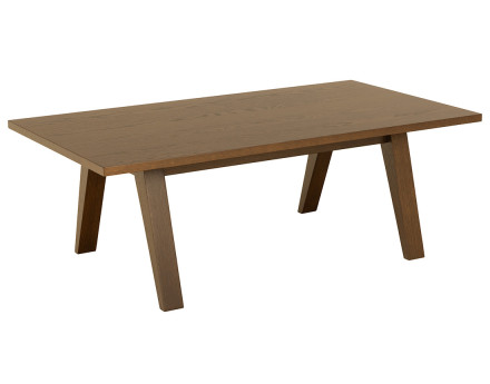 Table basse bois chêne foncé 130 cm Pauline