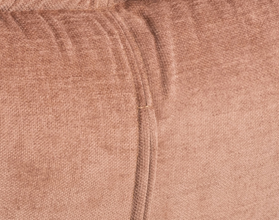 Fauteuil pivotant pieds en acier en tissu chenille Mellow