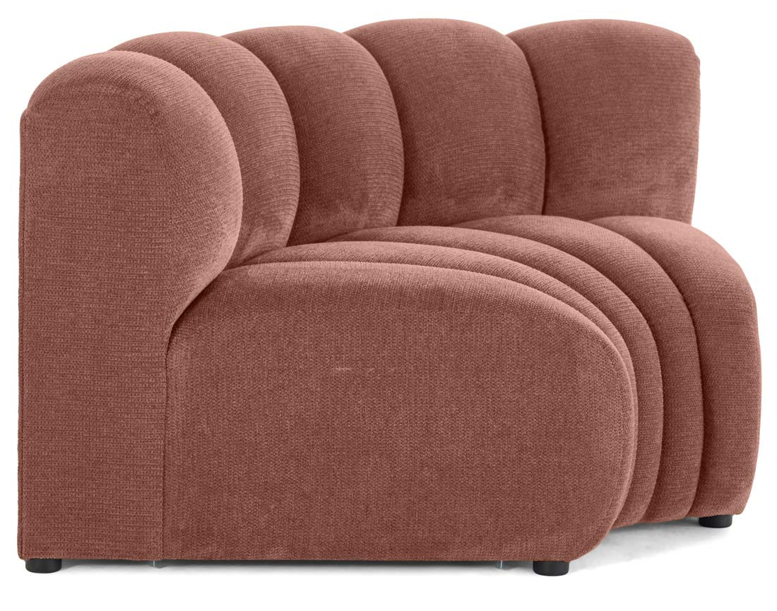 Module d'angle réversible en tissu texturé Debbie