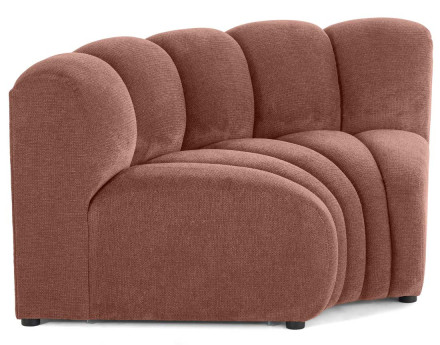 Module d'angle réversible en tissu texturé Debbie