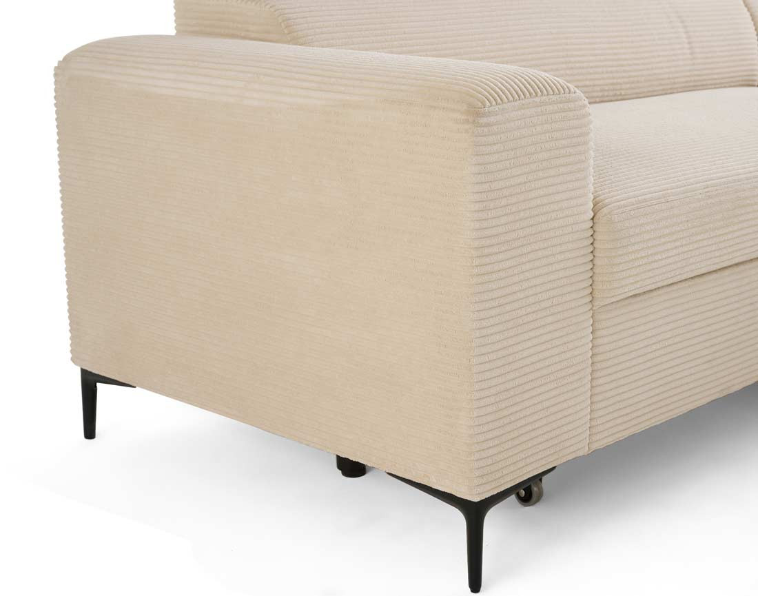 Canapé 4 places convertible, têtières et coffre de rangement Ceylan