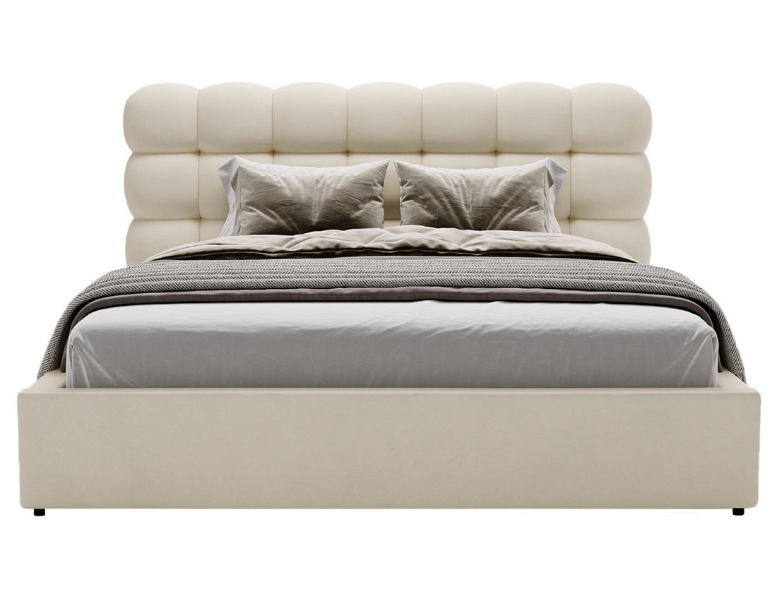 Lit coffre 160x200 cm sommier inclus en velours Lotus