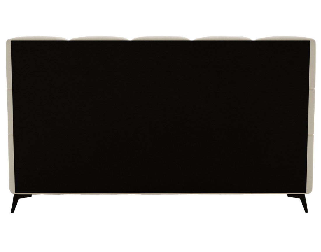 Lit coffre 180x200 cm sommier inclus en velours Paulito