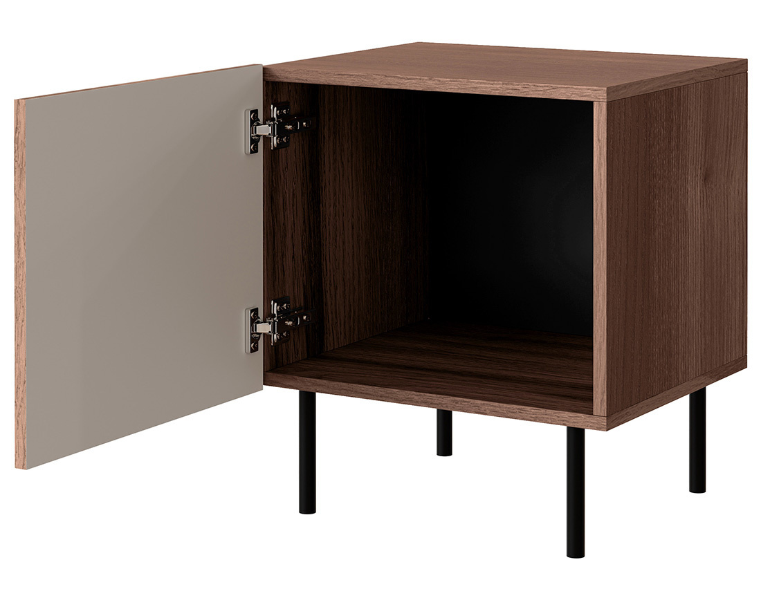 Lot de deux tables de chevet bois 45 cm Franco