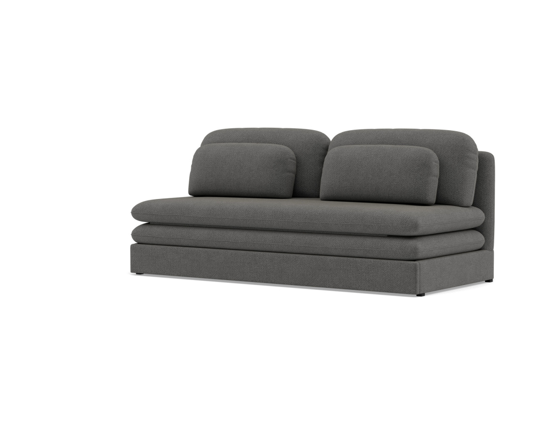 Canapé 3 places convertible déplimousse en velours texturé Ysal