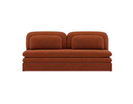 Canapé 3 places convertible déplimousse en velours texturé Ysal