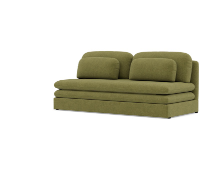 Canapé 3 places convertible déplimousse en velours texturé Ysal