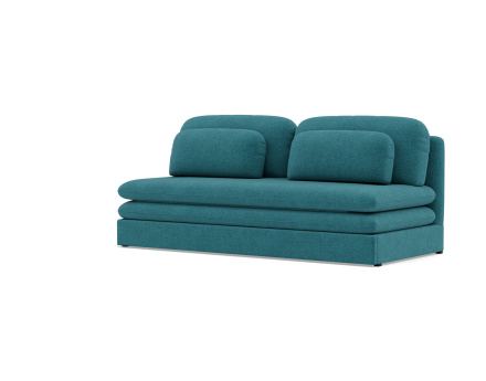 Canapé 3 places convertible déplimousse en velours texturé Ysal