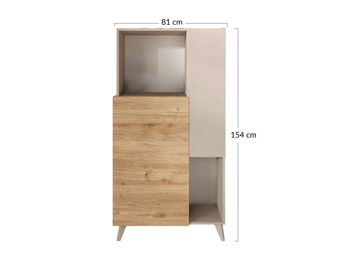Buffet haut 2 portes 81x154 cm Estelle