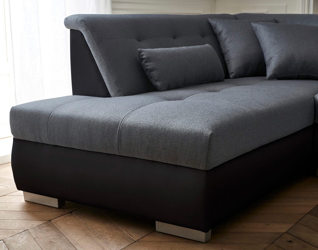 Canapé panoramique d'angle gauche 7 places XXL Vermont