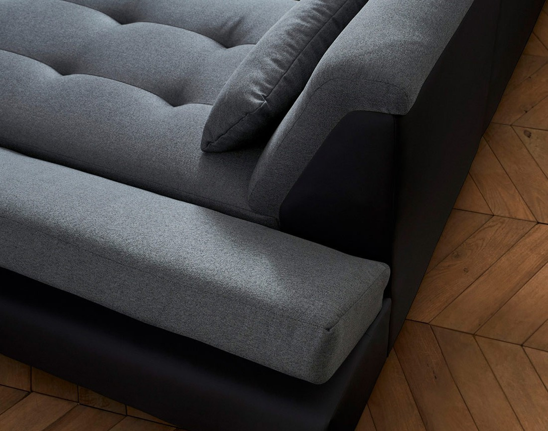 Canapé panoramique d'angle gauche 7 places XXL Vermont