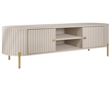 Meuble tv 175 cm 2 portes et 2 niches Jaime