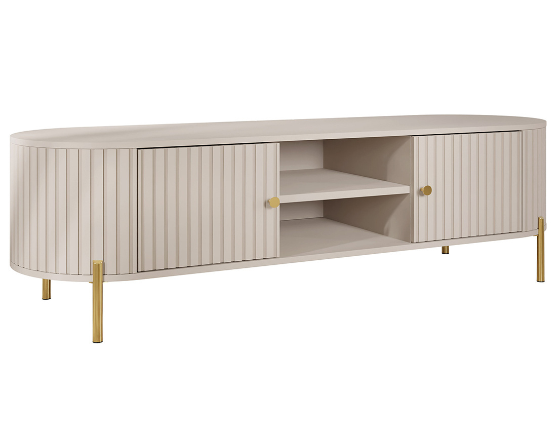 Meuble tv 175 cm 2 portes et 2 niches Jaime