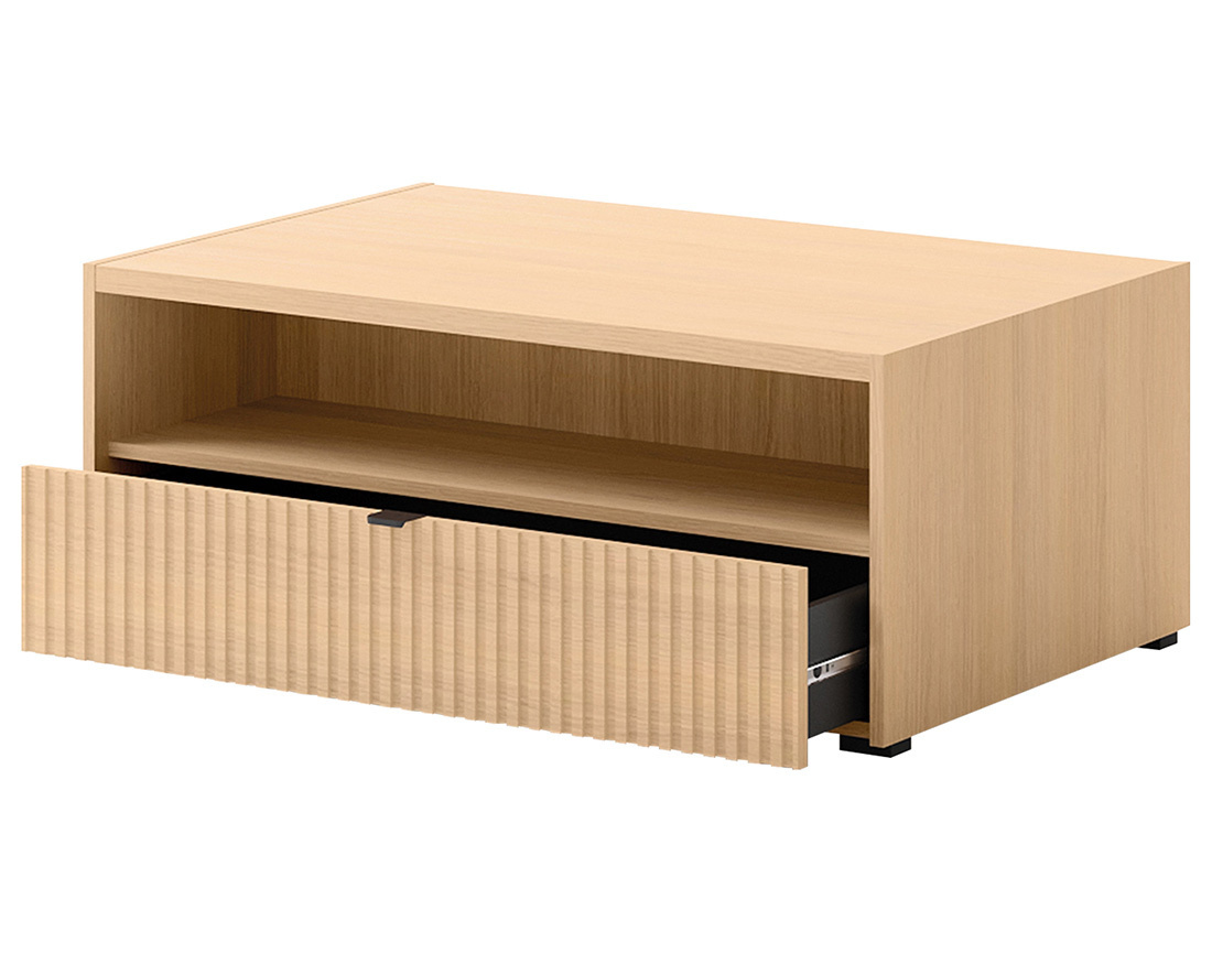 Table basse 100 cm 1 tiroir et 1 niche Judy