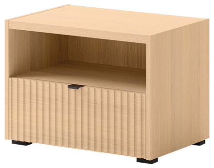 Table de chevet 59 cm 1 tiroir et 1 niche Judy