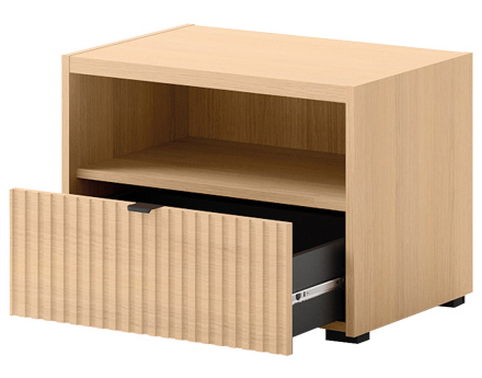 Table de chevet 59 cm 1 tiroir et 1 niche Judy