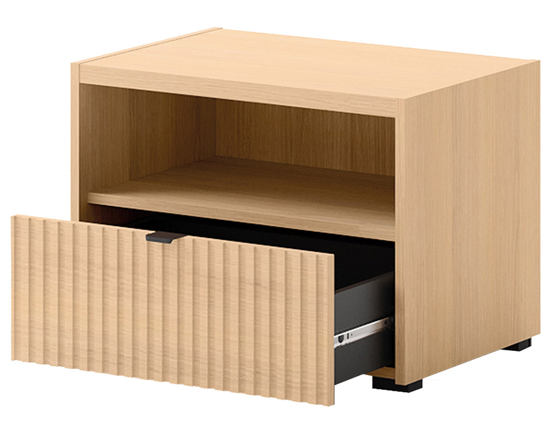 Table de chevet 59 cm 1 tiroir et 1 niche Judy