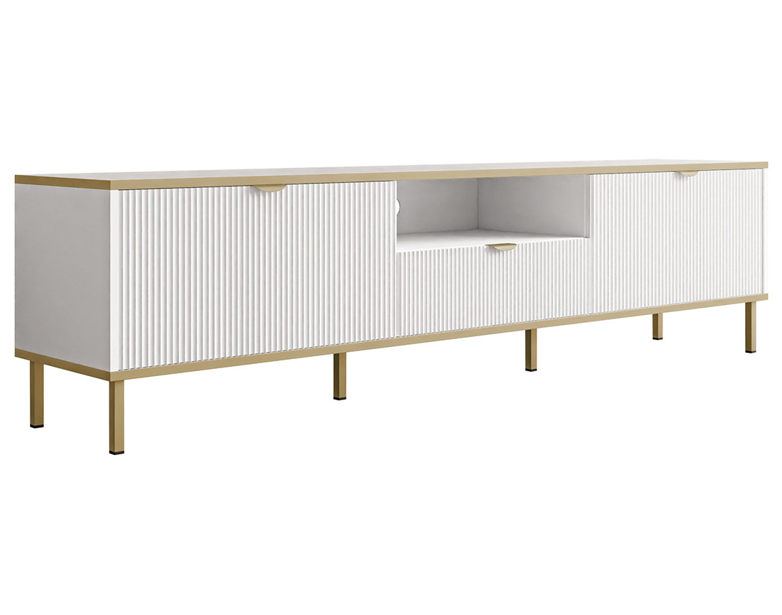 Meuble tv 181 cm 2 portes et 1 tiroir Hope