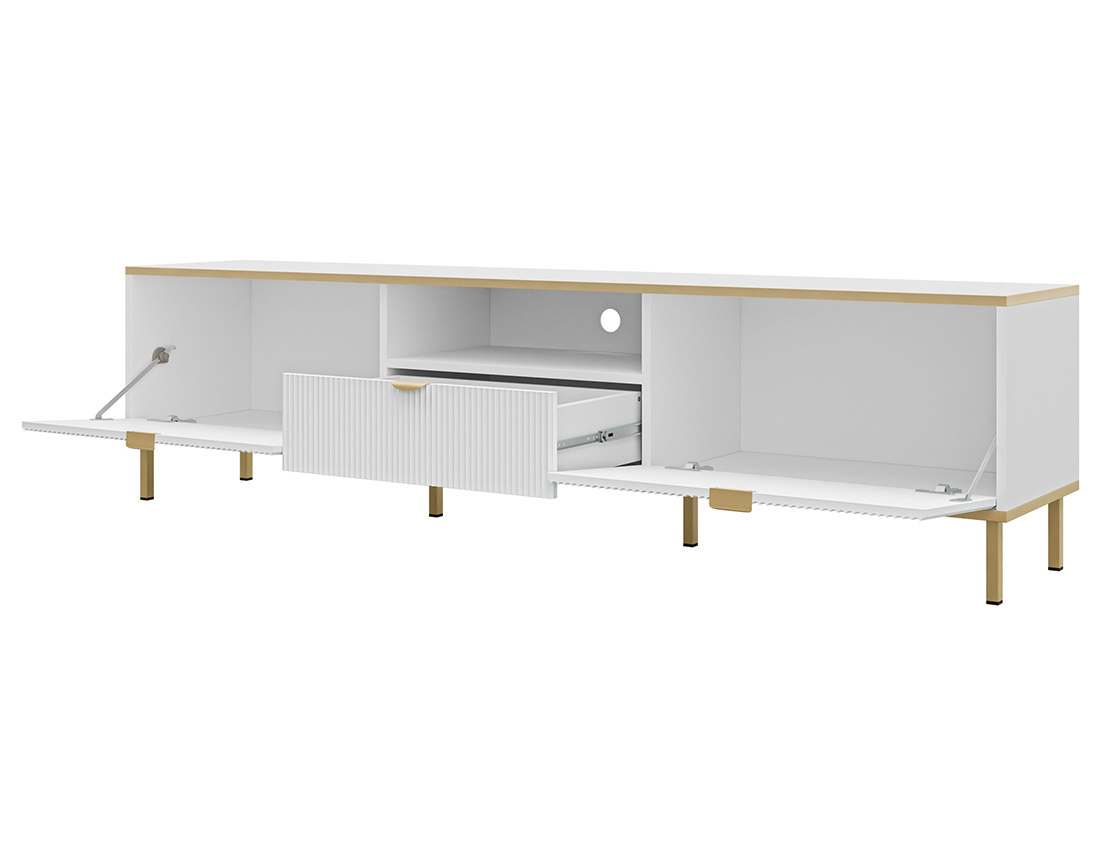 Meuble tv 181 cm 2 portes et 1 tiroir Hope