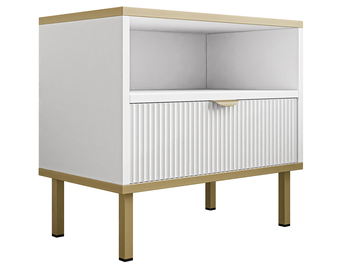 Table de chevet 50 cm 1 tiroir et 1 niche Hope