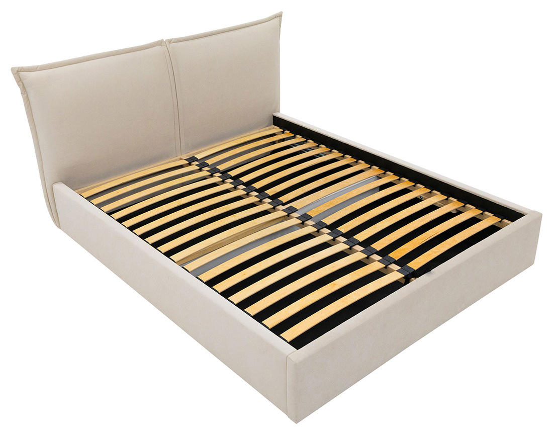 Lit coffre 160x200 cm en velours sommier inclus John