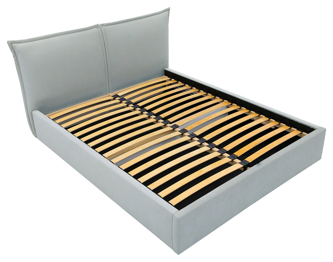 Lit coffre 180x200 cm en velours sommier inclus John