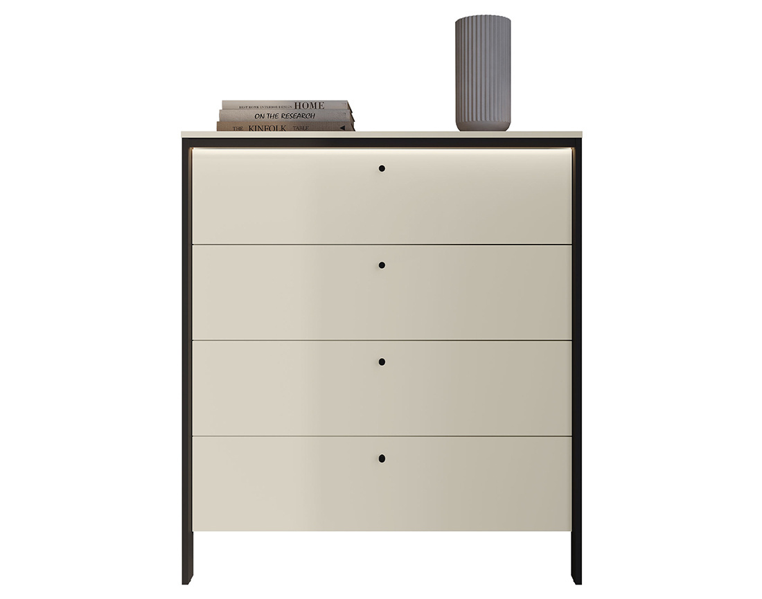 Commode 4 tiroirs led inclus Kimi