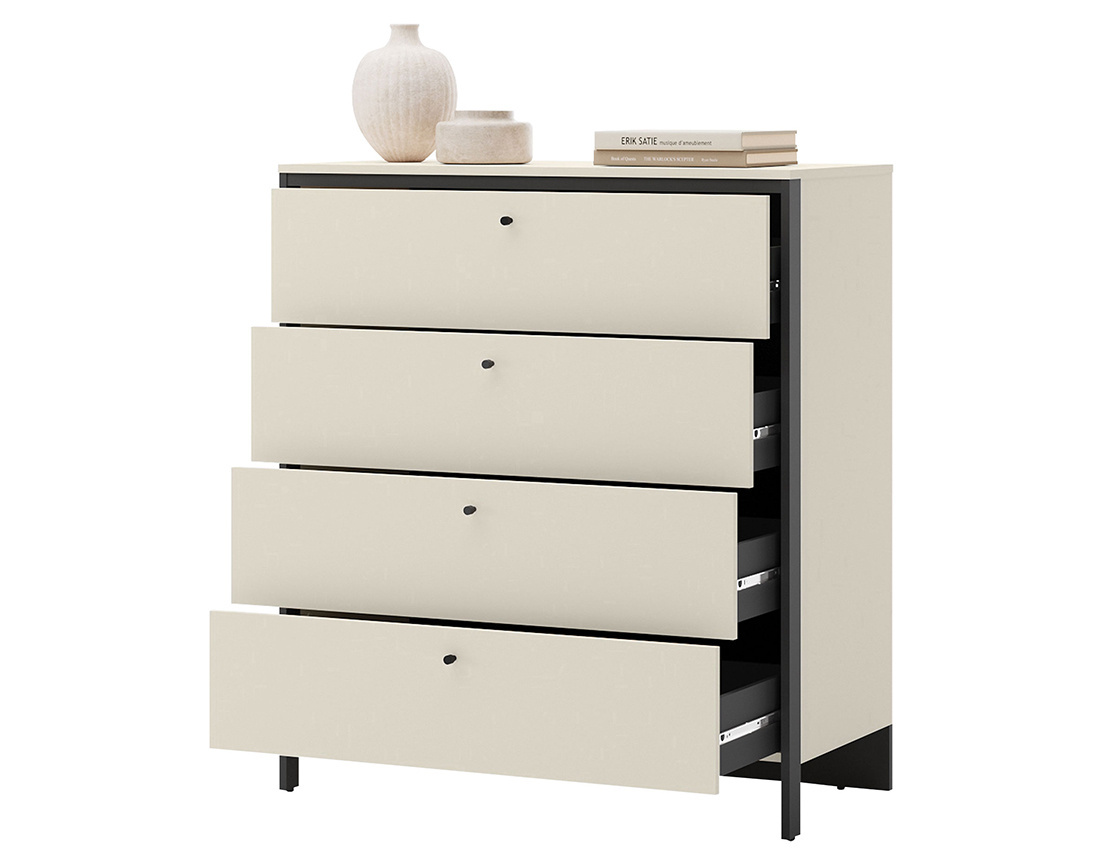 Commode 4 tiroirs led inclus Kimi