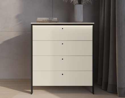 Commode 4 tiroirs led inclus Kimi