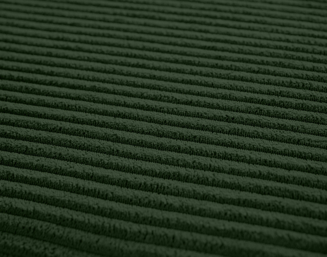 Canapé d'angle réversible 4 places - convertible avec coffre - en velours côtelé - Cezanne