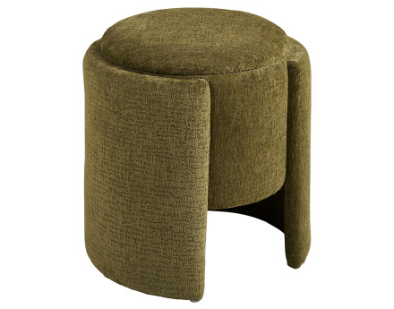 Pouf avec rangement en velours texturé Joe