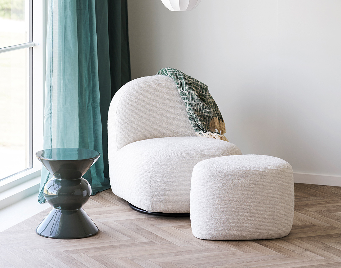 Bout de canapé cylindrique 41 cm David