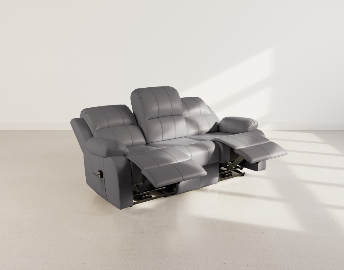 Canapé 3 places relax électrique en simili Armand